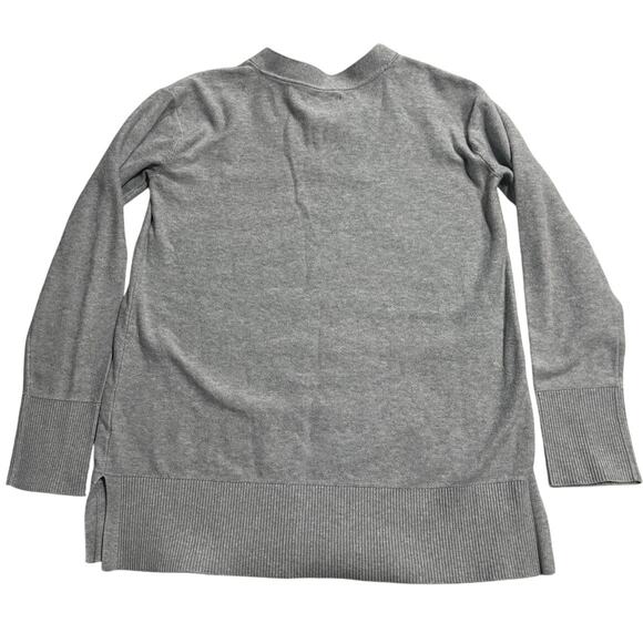 Tommy Hilfiger Sweater Long Sleeve V Neck Lightweight Knit Womens Sz Small Gray - Picture 6 of 9